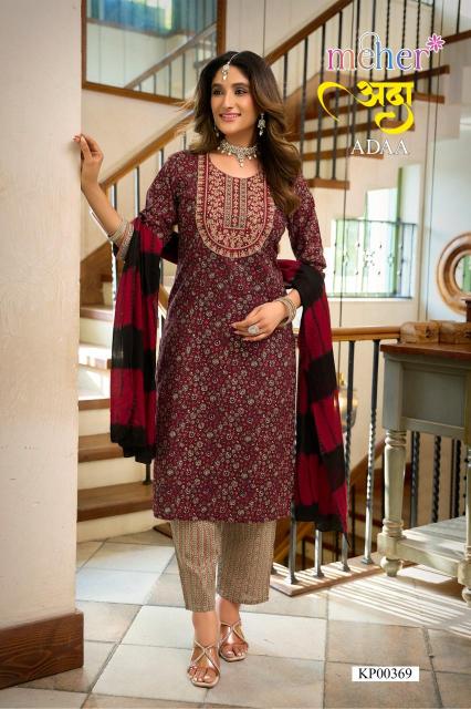 Meher adaa 3pcs designer kurtis wholesaler